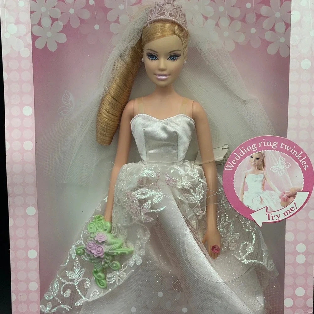 Mattel Barbie Ken Wedding Day Bride Groom Dolls K8583 K8739 2006 Twinkle Ring
